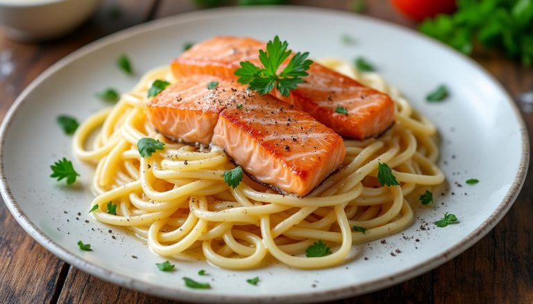 découvrez notre recette simple et savoureuse de pâtes au saumon frais, parfaite pour un repas rapide et gourmand.