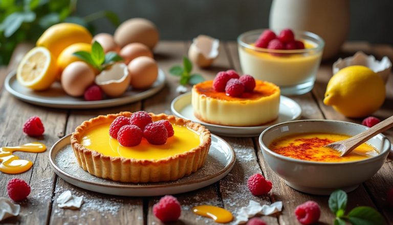 découvrez des recettes sucrées originales et délicieuses à base de 4 jaunes d'œufs, parfaites pour régaler vos papilles et surprendre vos convives.