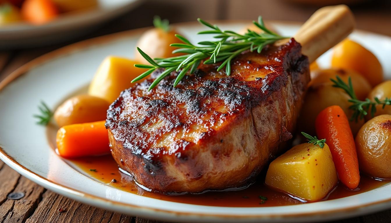 découvrez une recette rapide et facile de jarret de porc demi-sel pour un repas savoureux et réconfortant, parfait pour toutes les occasions.