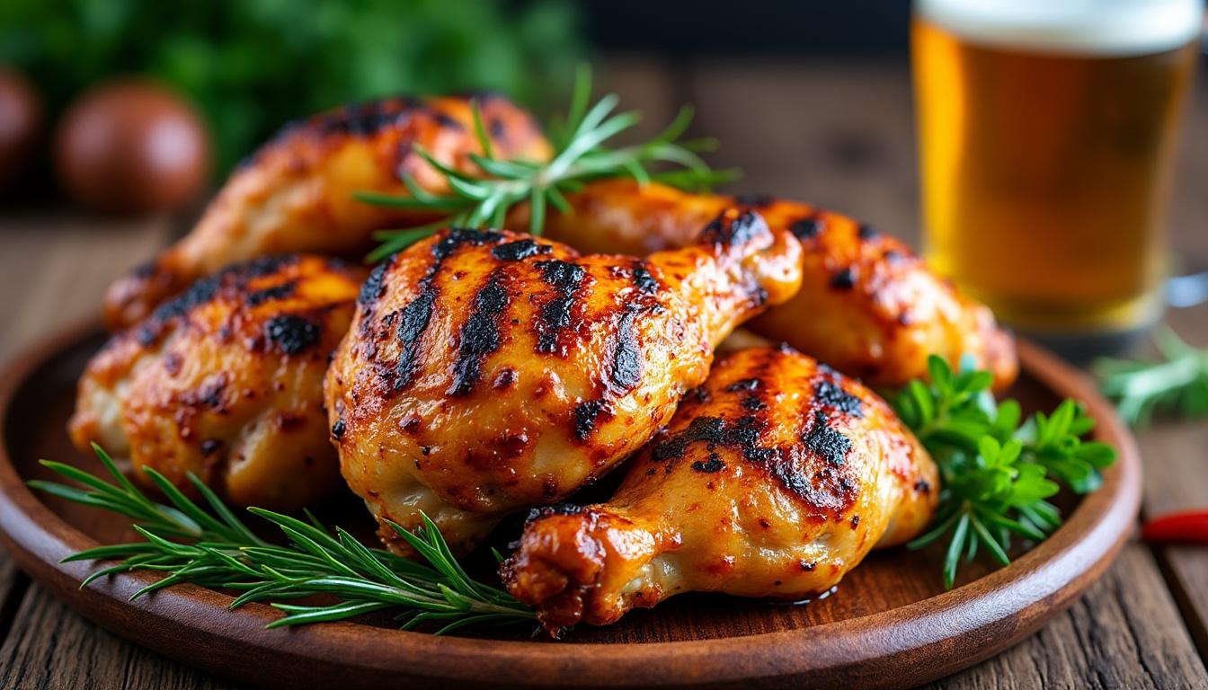 apprenez à préparer une marinade à la bière facile et savoureuse pour donner au poulet une saveur tendre et délicieuse, parfaite pour vos barbecues et repas gourmands.