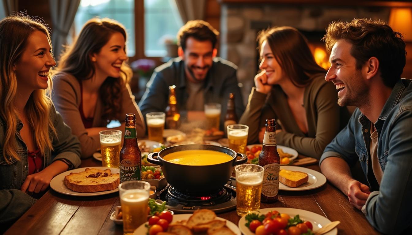 découvrez une recette facile et savoureuse de fondue au fromage à la bière, parfaite pour régaler vos proches lors de moments conviviaux.