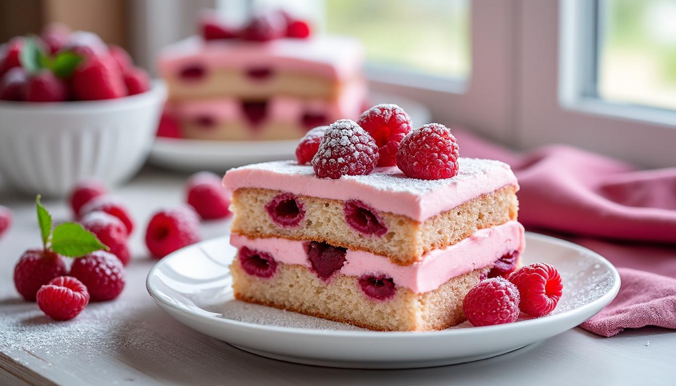 découvrez notre recette complète de gâteau aux framboises pour réussir un dessert fruité, moelleux et savoureux. suivez nos conseils et astuces pas à pas !