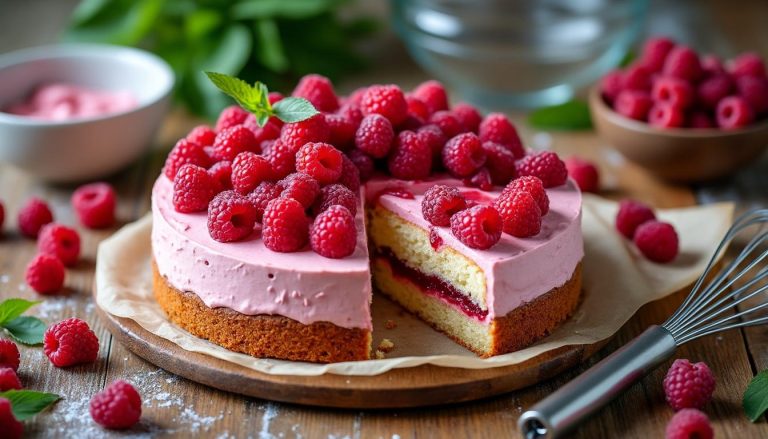 découvrez notre guide complet pour réussir un gâteau aux framboises, un dessert fruité et délicieux qui ravira vos papilles à chaque bouchée.